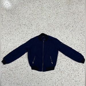 Navy Blue Bomber Jacket